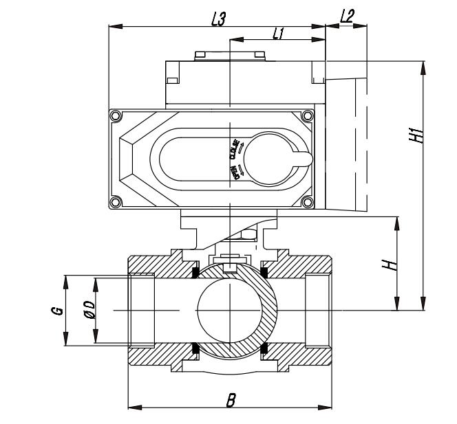 電動三通球閥 電動三通球閥