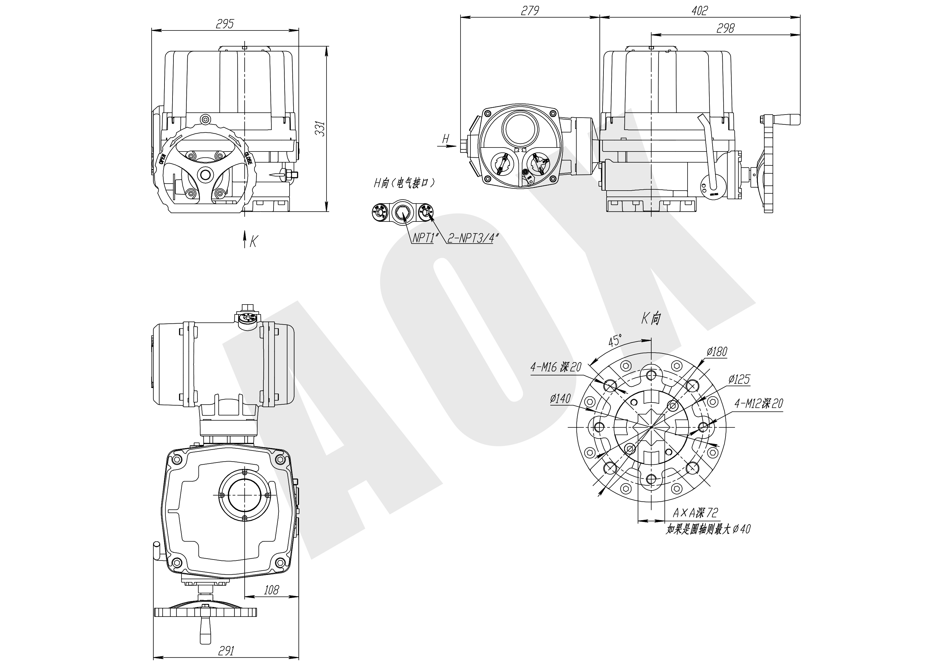 電動執行器外形圖.(CHQ-080~120)png 電動執行器外形圖.(CHQ-080~120)png